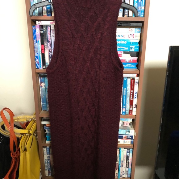 NWT American Eagle Sleeveless Cable Sweater Dress - Picture 3 of 6